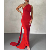 One Shoulder Maxi Dress
