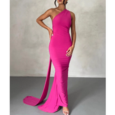 One Shoulder Maxi Dress