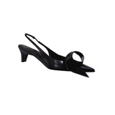 Leather Kitten Heel Sandals