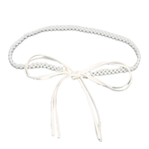 Pearl And Bow Girdle Belt