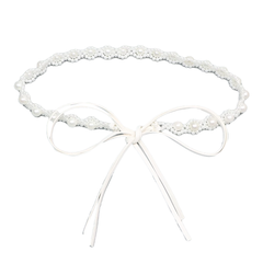 Pearl And Bow Girdle Belt