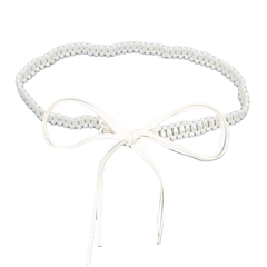 Pearl And Bow Girdle Belt