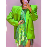 Long Sleeves Lapel Blazer