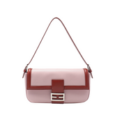 Metal Lock Bi-Color Cross Body Bag