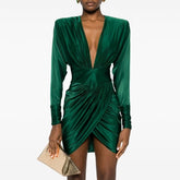 Deep V Evening Dress Gown