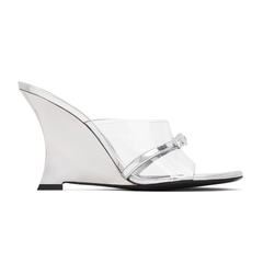 Wedged Heel Mules Sandals