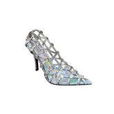 Diamante Cut Out High Heel Pumps