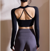 Yoga Pilates Backless Fitted Fitness Top