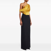 Bi-Color Evening Dress Gown