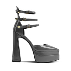 Block Heel Platform Sandals