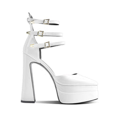 Block Heel Platform Sandals