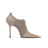 Metal-Plated Mid Heels - 8cm