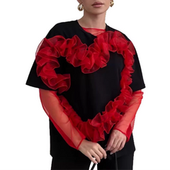 Ruffled Heart T-Shirt