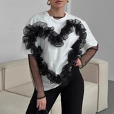 Ruffled Heart T-Shirt