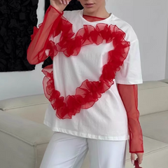 Ruffled Heart T-Shirt