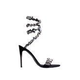 Diamante Wrap High Heel Sandals - 10cm