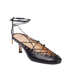 Lace Up Kitten Heel Sandals