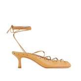 Lace Up Kitten Heel Sandals