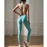 Yoga Pilates Backless Fitted One-Piece Workout Bod