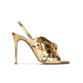 Knotted High Heel Mules Sandals