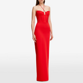 Halter Neck Evening Dress Gown