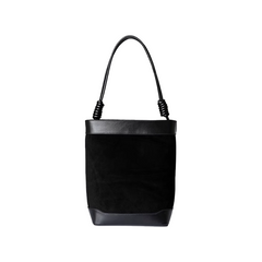 Leather And Suede Tote Bag