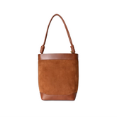 Leather And Suede Tote Bag