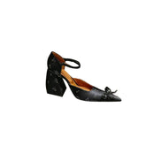 Flower Block Heel Sandals