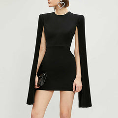 Backless Mini Evening Dress Gown