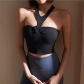 Yoga Pilates Halter Fitted Sports Bra