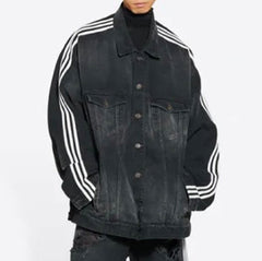 Striped Denim Jacket