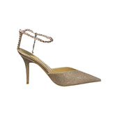 Ankle Diamante Glitter High Heel Sandals - 10cm