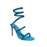 Diamante Ankle Wrap High Heel Sandals