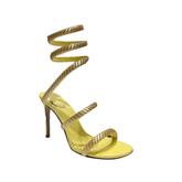 Diamante Ankle Wrap High Heel Sandals