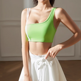 Yoga Pilates Striped Fitted Sports Bra