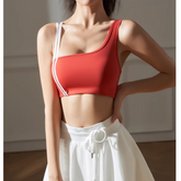 Yoga Pilates Striped Fitted Sports Bra