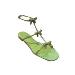 Diamante Bow Flat Sandals