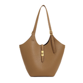 Metal Lock Oversized Tote Bag