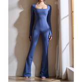 Yoga Pilates Long Sleeves Fitted Jumpsuit