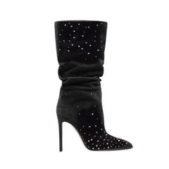 Diamante High Heel Ankle Boots