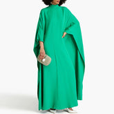 Cape Maxi Evening Dress Gown