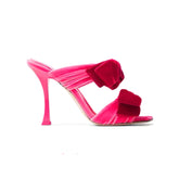 Bow High Heel Mules Sandals