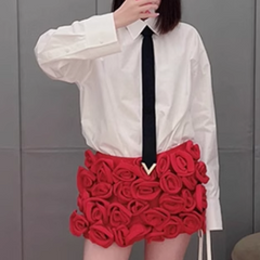 Basic Long Sleeves Shirt With Tie