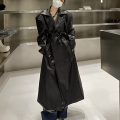 Leather Trench Coat