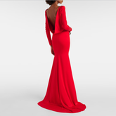 Backless Maxi Evening Dress Gown