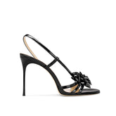 Flower Mid Heel Sandals - 8cm