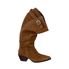 Buckled Slouch Boots