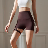 Yoga Pilates Cut Out Fitness Shorts