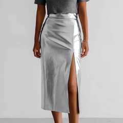 Leather Slip Skirt