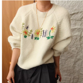 Flower Embroidery Knitwear Sweater